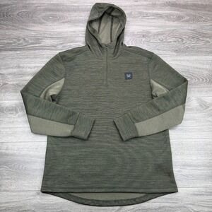 Vortex Optics Hoodie Mens Medium Olive Military Pullover Sweatshirt 1/4 Zip